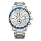 Citizen Quartz Chronograph AN3686-53A Two-Tone with Silver Dial 44mm Stainless Steel Men's Watch