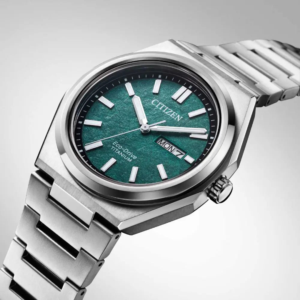 Citizen Zenshin AW0130-85X Green Dial Super Titanium Men's Watch