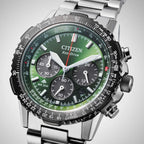 Citizen Promaster Navihawk CA4664-60W Khaki Green Dial 40mm Stainless Steel Men's Watch