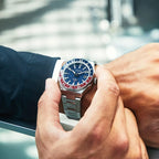 Citizen Series 8 GMT NB6030-59L Pepsi Blue Dial 42mm Stainless Steel Men's Watch