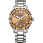 Citizen Automatic NJ0191-83X Brown Dial 40mm Stainless Steel Men's Watch