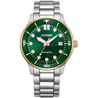 Citizen Automatic NJ0196-80X Green Dial Stainless Steel Men's Watch