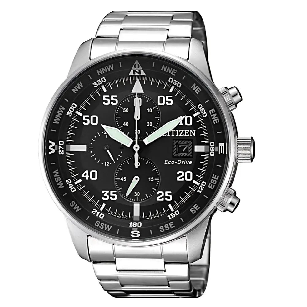 Citizen Eco-Drive CA0690-88E Chronograph Black Dial 44mm Stainless Steel Men's Watch