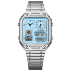 Citizen Record Label Playground Edition JG2120-73L Aqua Blue Dial 33.4mm Stainless Steel Men's Watch