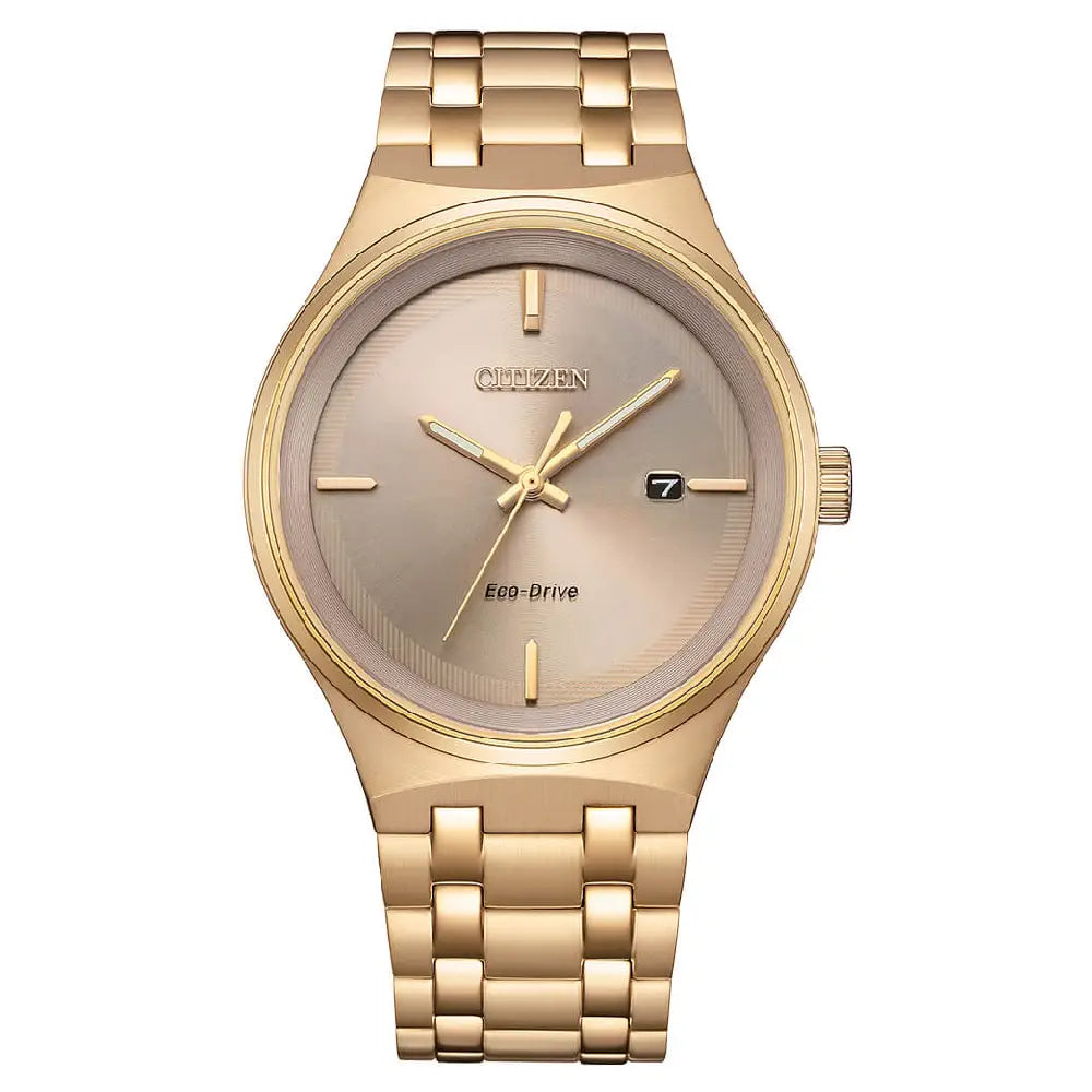 Citizen Eco-Drive Axiom BM7653-50Q Rose Gold Dial 40mm Stainless Steel Men's Watch