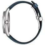 Citizen Collection Mechanical NB1060-12L Blue Silver Leaf Lacquer 38.2mm Leather Strap Men's Watch