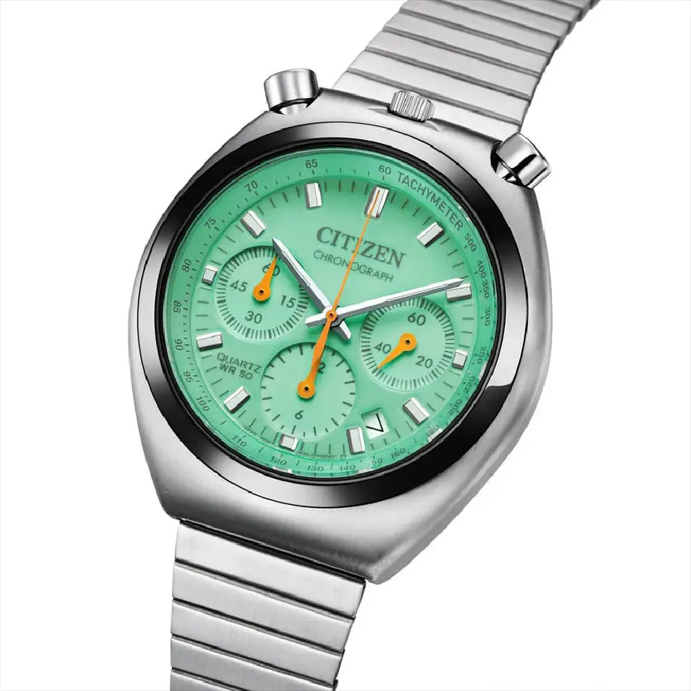 Citizen Record Label Playground Edition AN3660-73X Green Dial 38mm Stainless Steel Men's Watch