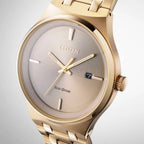 Citizen Eco-Drive Axiom BM7653-50Q Rose Gold Dial 40mm Stainless Steel Men's Watch