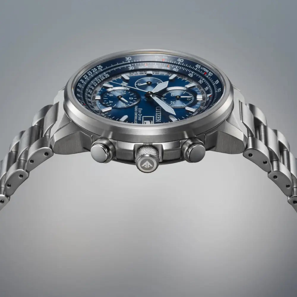 Citizen Eco-Drive AT8300-58L Promaster Sky Radio-Controlled Pilot Blue Dial 41mm Stainless Steel Men's Watch