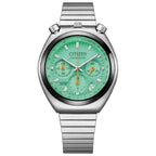 Citizen Record Label Playground Edition AN3660-73X Green Dial 38mm Stainless Steel Men's Watch
