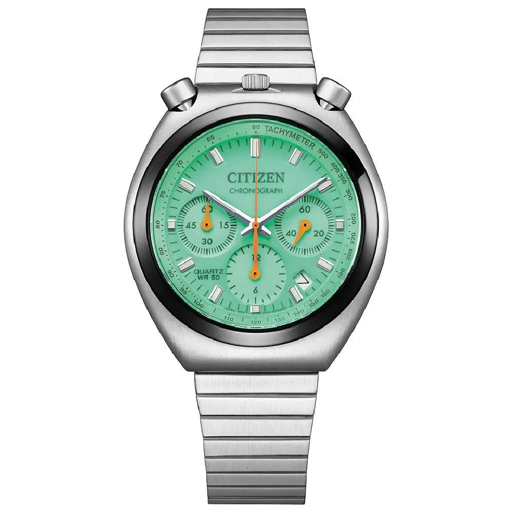 Citizen Record Label Playground Edition AN3660-73X Green Dial 38mm Stainless Steel Men's Watch