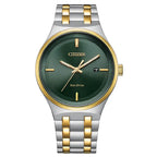 Citizen Eco-Drive Axiom BM7654-57X Green Dial 40mm Two-Tone Stainless Steel Men's Watch