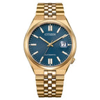 Citizen "Tsuyosa 60" NK0023-57L Mechanical Automatic Blue Dial 40mm Stainless Steel Men's Watch