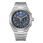 Citizen Eco-Drive Chronograph CA4610-85L Blue Dial 42.5mm Titanium Men's Watch